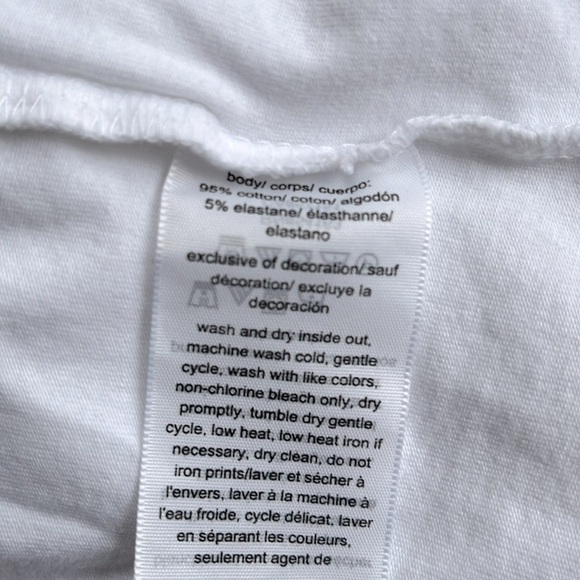 Tommy Hilfiger Essentially White Cotton Tee T-shirt Heart Flag, Crew neck Large - Picture 7 of 9